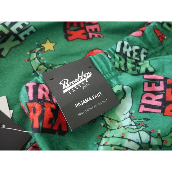 Brooklyn Cloth Youth Boys Christmas Pajama Pants Size 14/16 “Tree Rex” - Picture 12 of 12